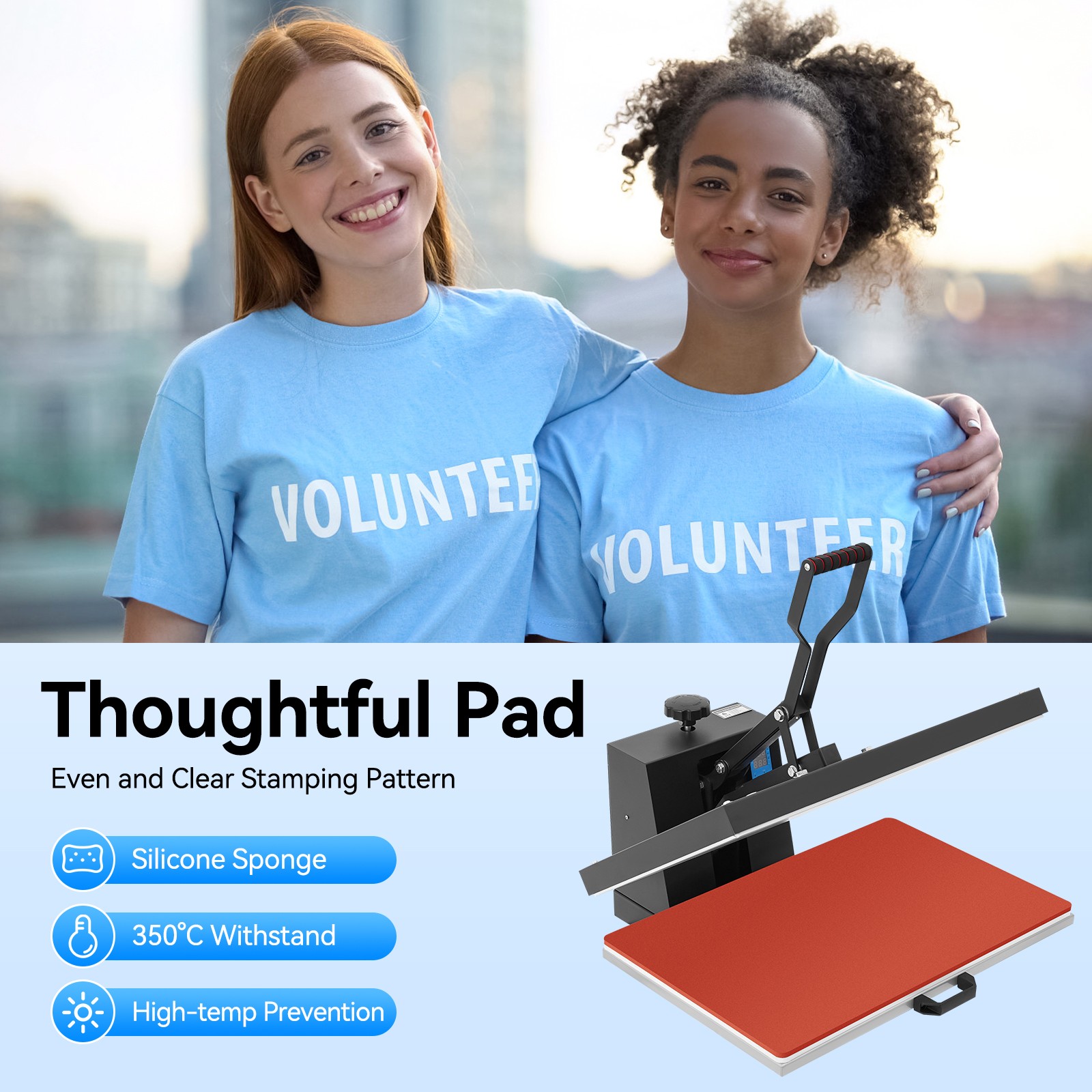 Heat Press Machine 16 x 24 in Sublimation Printer Transfer for DIY T-shirt