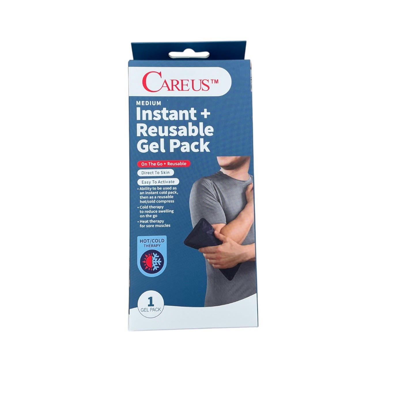 Careus Instant + Reusable Gel Pack Hot/Cold Therapy Sz Medium