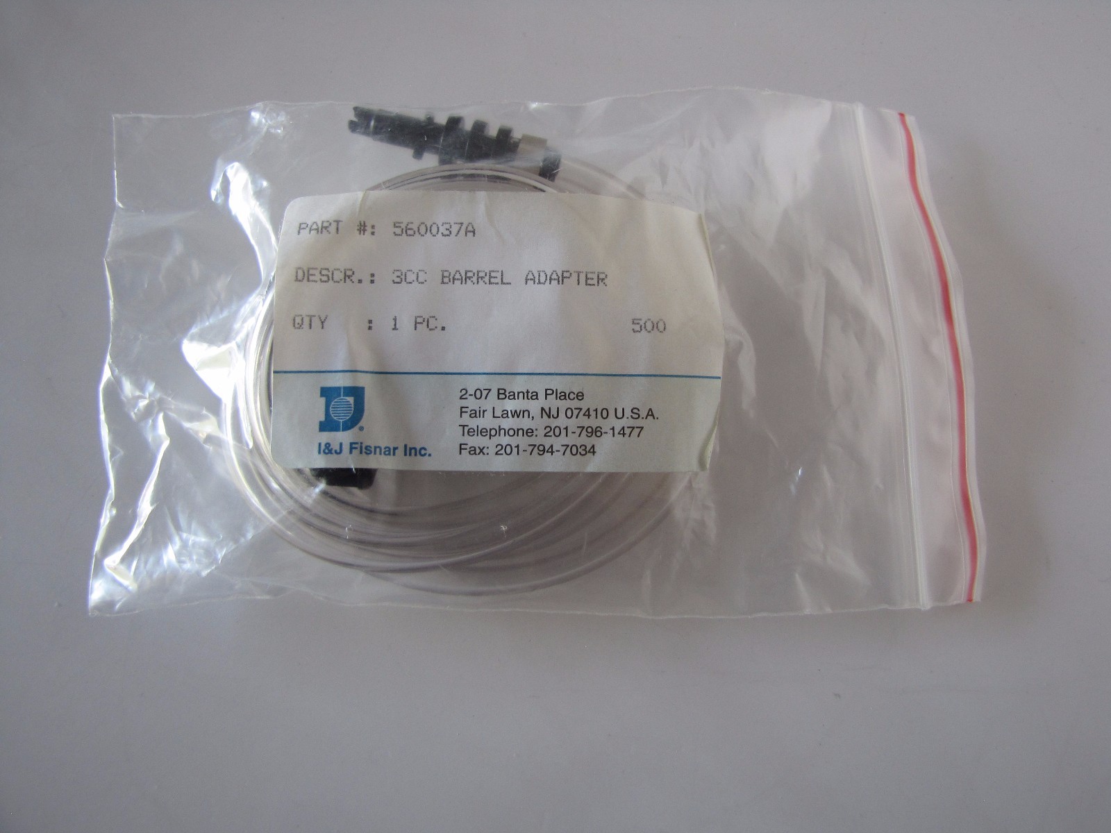 I & J 3 Cc Barrel Adapter Assembly 560037A
