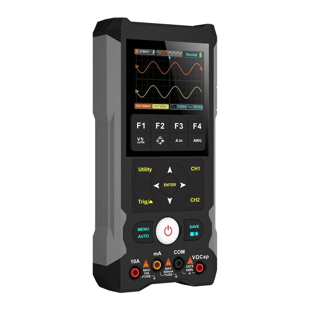 For ET202D Handheld Oscilloscopes Dual Channel 250MSa/s 3in1 Multimeter