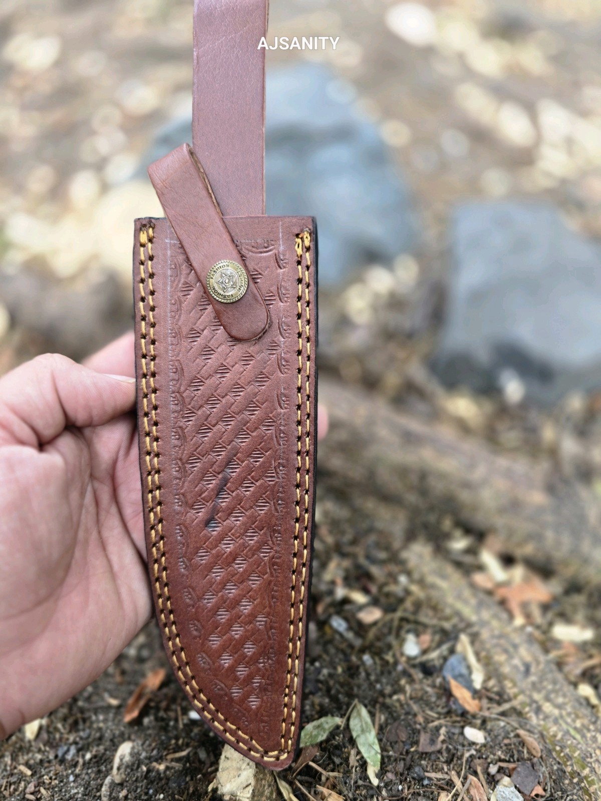 Custom Handmade Fixed Blade Knife Leather Sheath