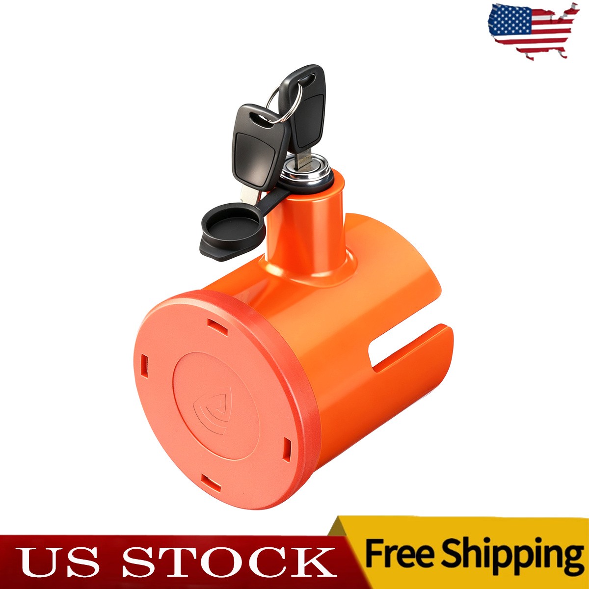 Geartronics Trailer Coupler Lock Fits 2-5/16 Inch Solid Carbon Steel