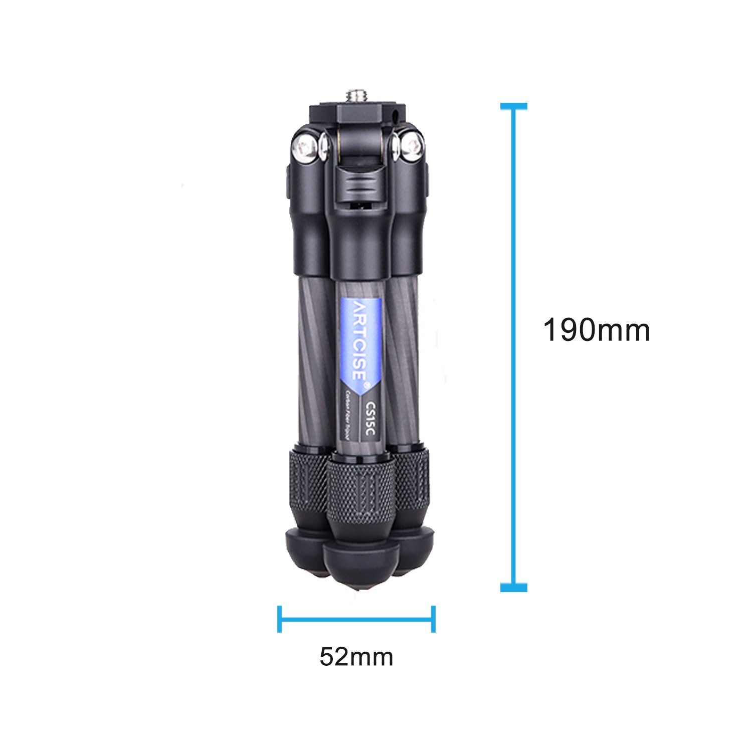 Mini Camera Tripod Carbon Fiber Tabletop Tripod Compact Portable Desktop Tripod