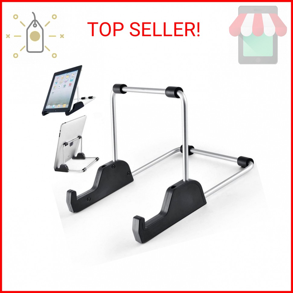 Kinizuxi Tablet Stand Adjustable, Aluminum Alloy Non-Slip Tablet Holder for Desk