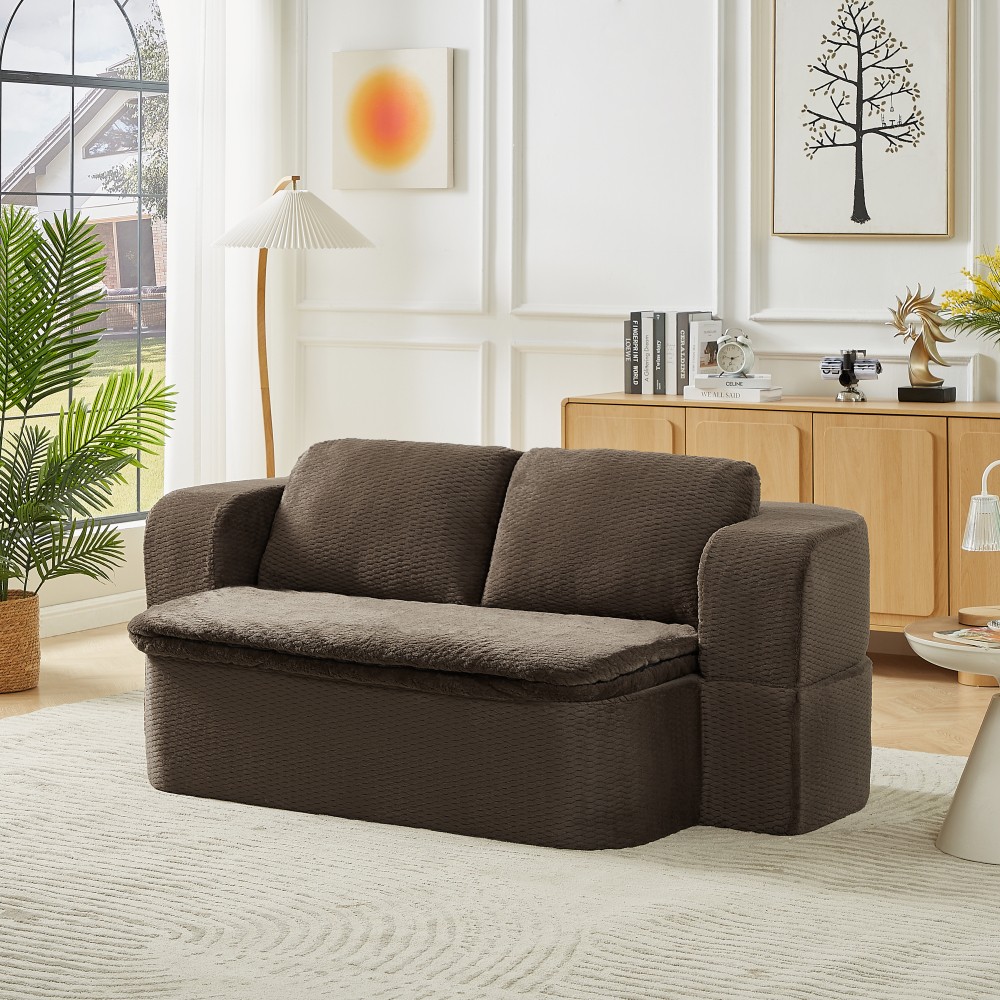Convertible Sleeper Sofa Futon Couch Bed w/Cushion - Foam Futon