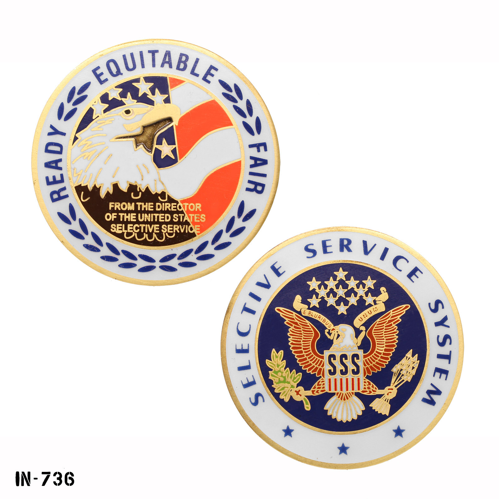 Challenge Coin ~ Selective Service System ~ From The Director ~ Vanguard ~ NEW