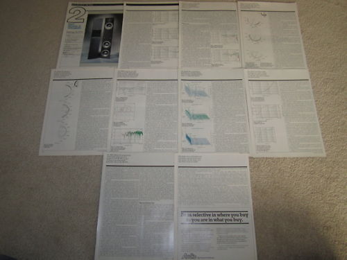 NHT Model II Speaker Review, 1990, 11 pgs, Full Test