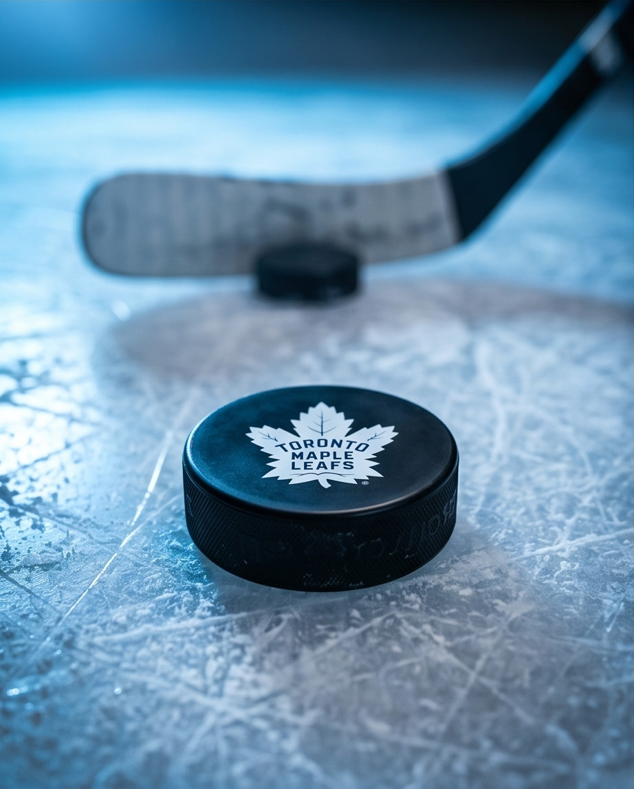Inglasco Souvenir Puck - Toronto Maple Leafs