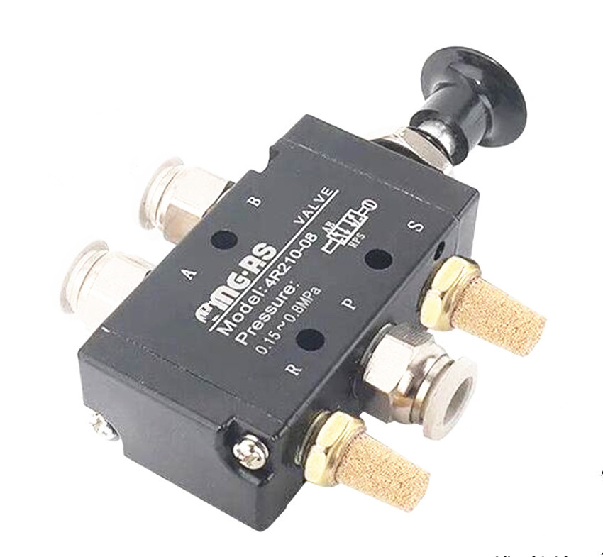 Mechanics Air Valve Push-Pull 4 Way 2 Position Manual Dump Truck Tailgate Valve