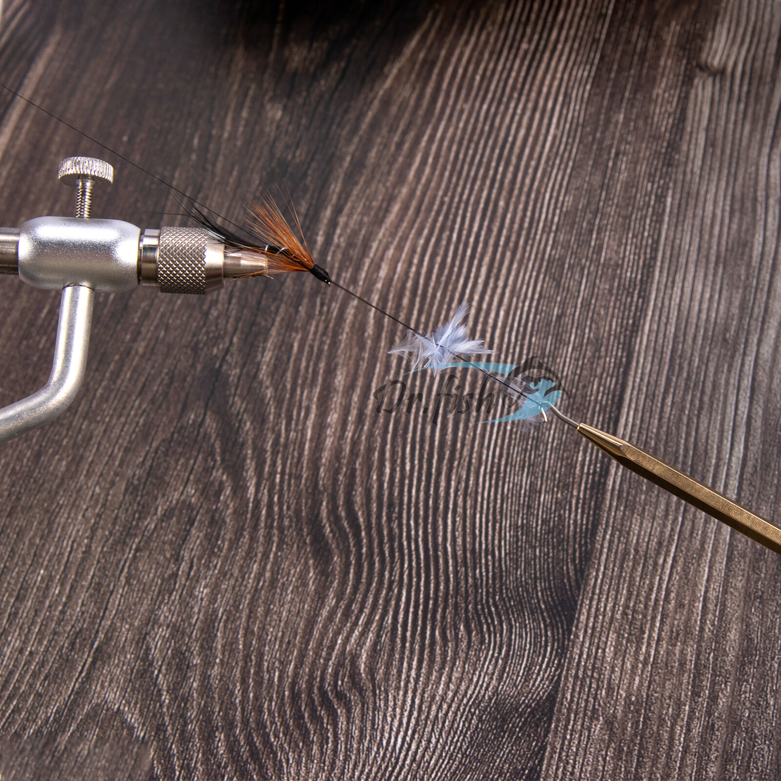 1PC 4.09in Dubbing Fly Tying Bobbin Fly Tying Tool with Brass Handle