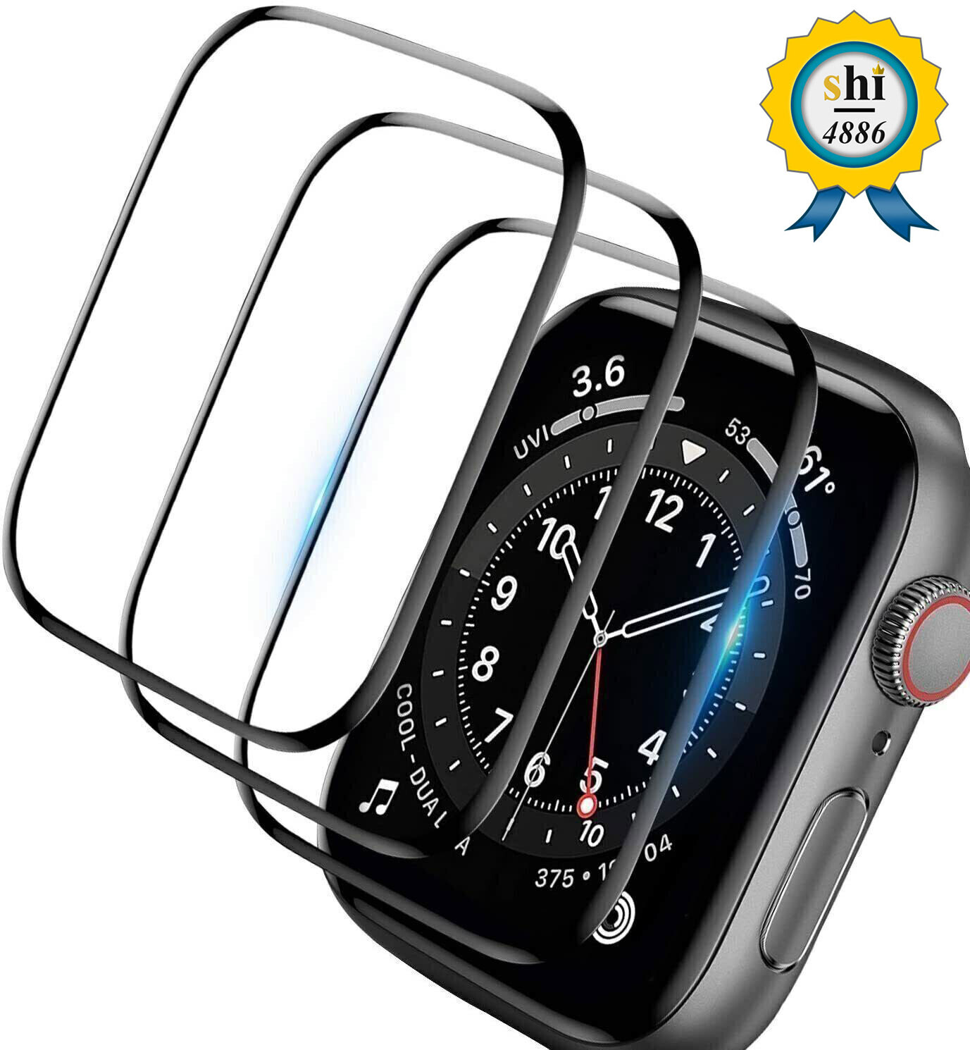 1-3 Pack For Apple Watch SE 2 3 4 5 6 7 38 40 42 44mm Full Screen Protector