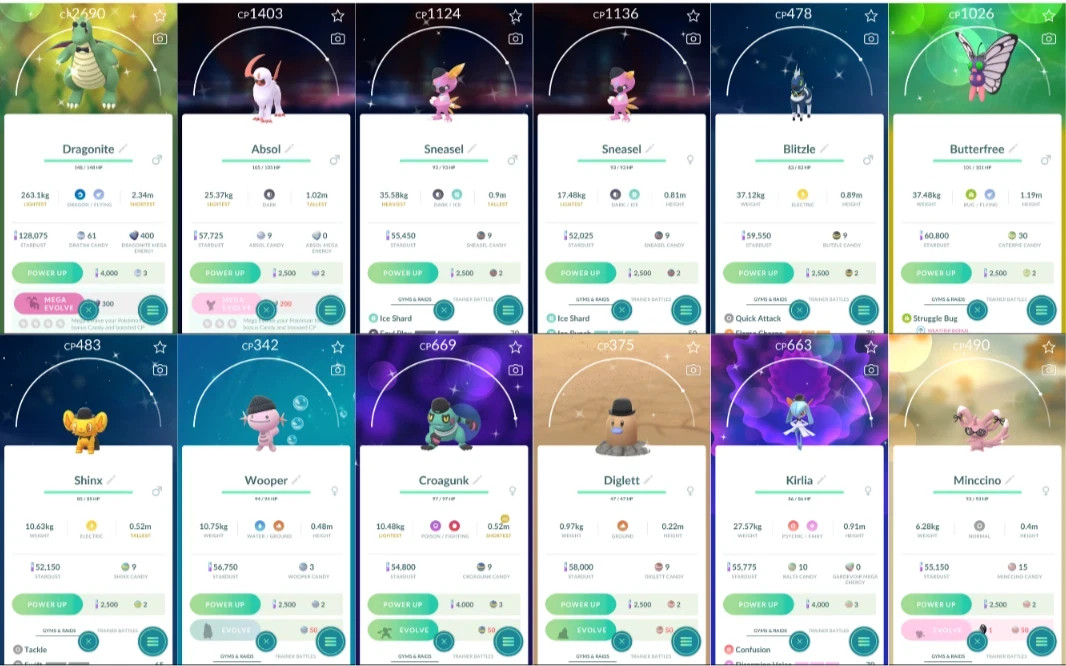 Shiny Pokémon Wearing Fashionable Glasses Costume PTC Go