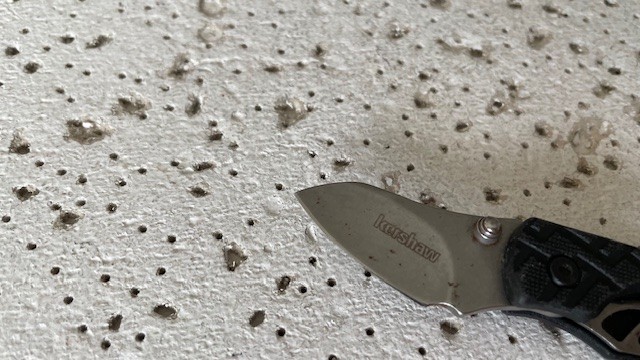 1025 Kershaw Folding Pocket Knife Cinder Hinderer Design Plain Blade Linerlock