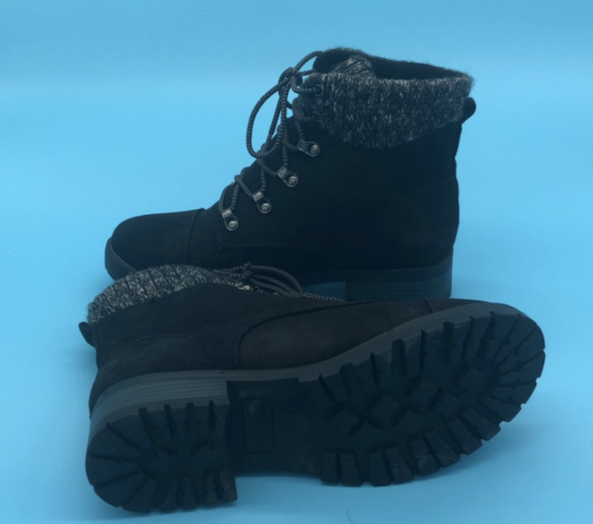 Universal Thread Black Boots lace up size 8