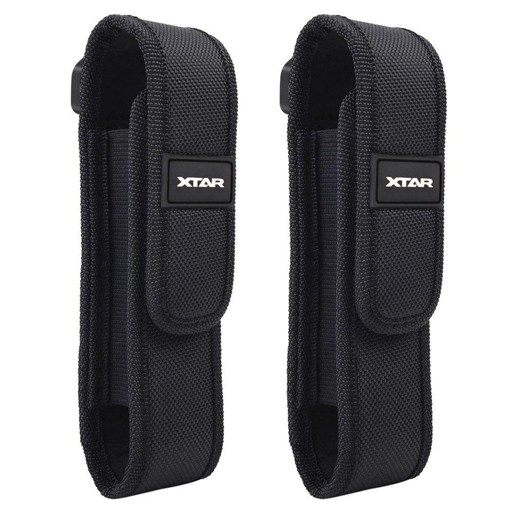 2-Pack Flashlight Battery Pouch Holster Holder for 5"-7" Flash Light FENIX UC30