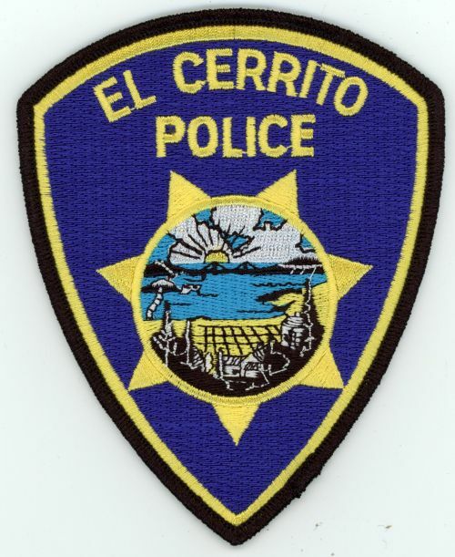 CALIFORNIA CA EL CERRITO POLICE NICE SHOULDER PATCH SHERIFF