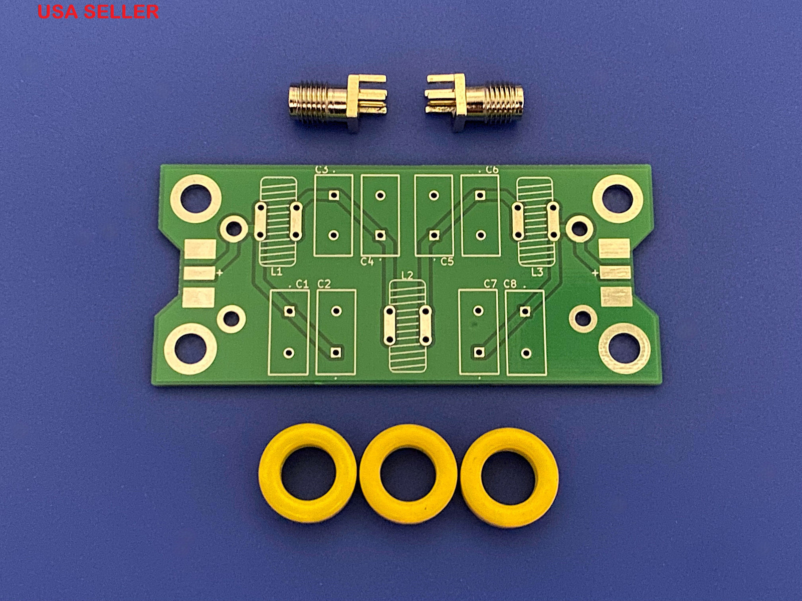 Ham/Amateur Radio HF Low Pass Filter Kit - T50-6 Toroids - SMA