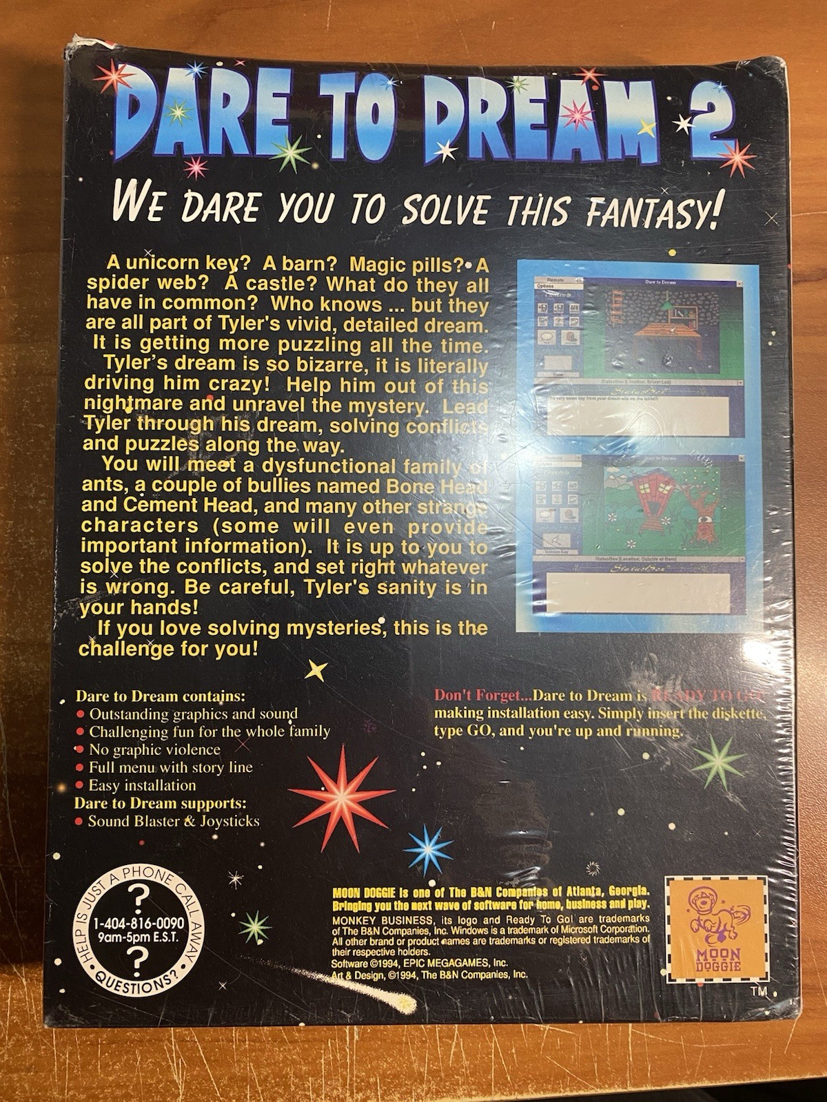 Dare to Dream 2 Windows PC Computer Game IBM Floppy 1994