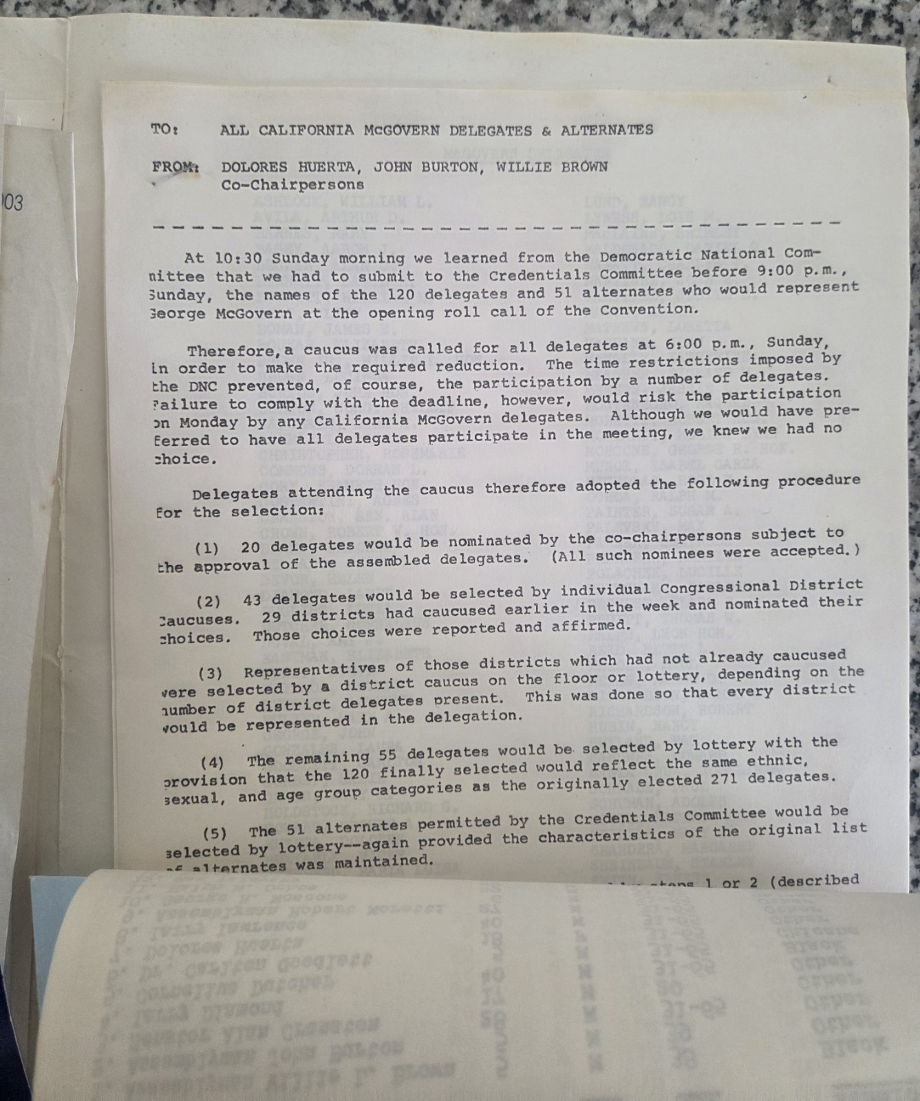 1970s George McGovern Political Campaign Delegate Packet Lot