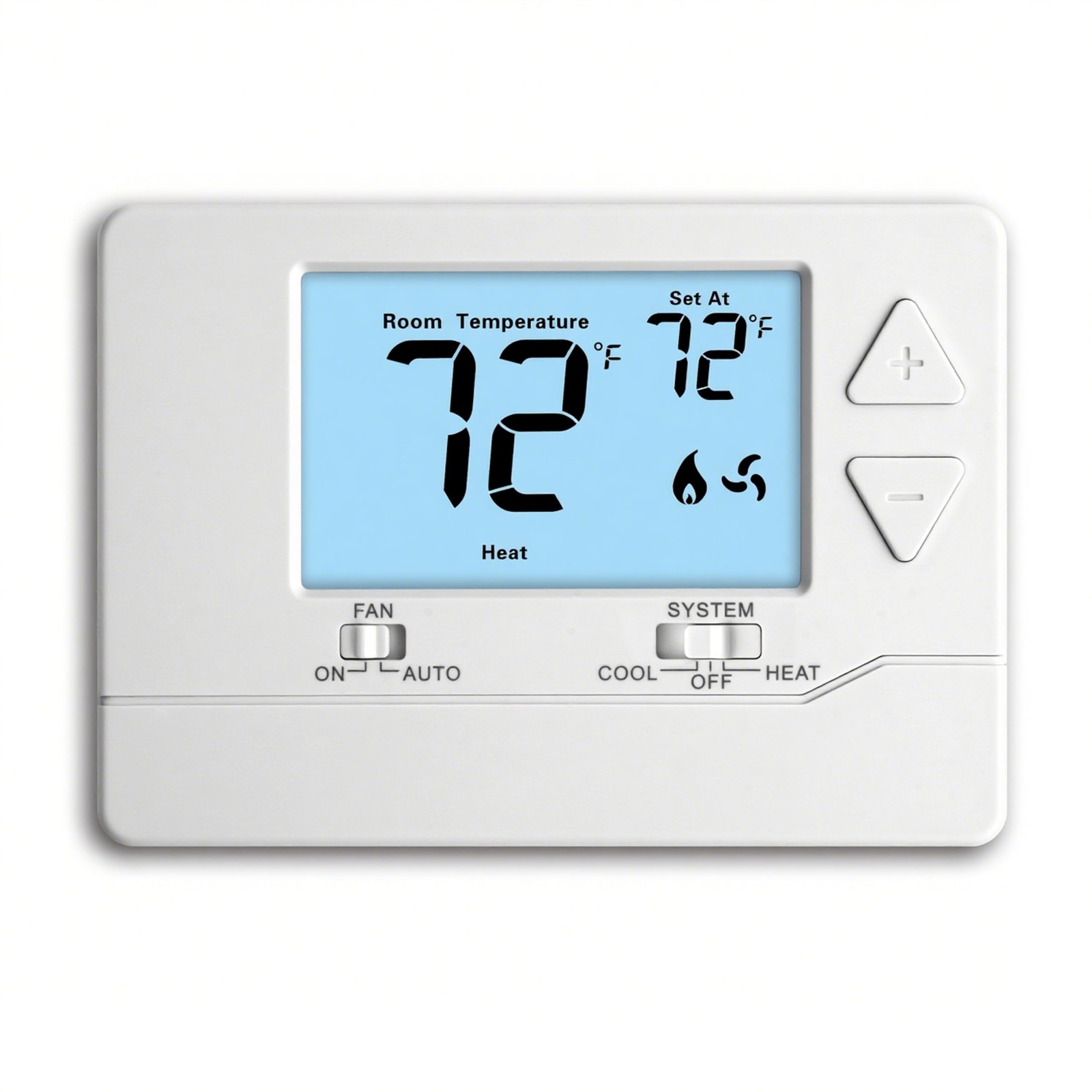 Thermostat for Home NonProgrammable SingleStage Systems,1 Heat / 1 Cool,Easy ...