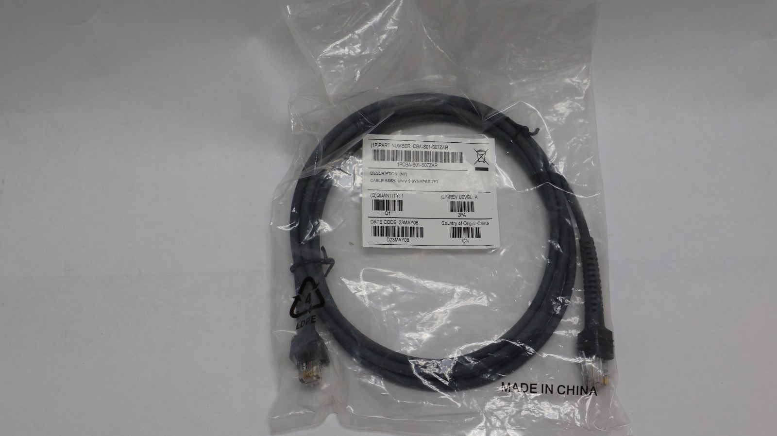 New Synapse 7ft Cable Assembly CBA-S01-S07ZAR Universal