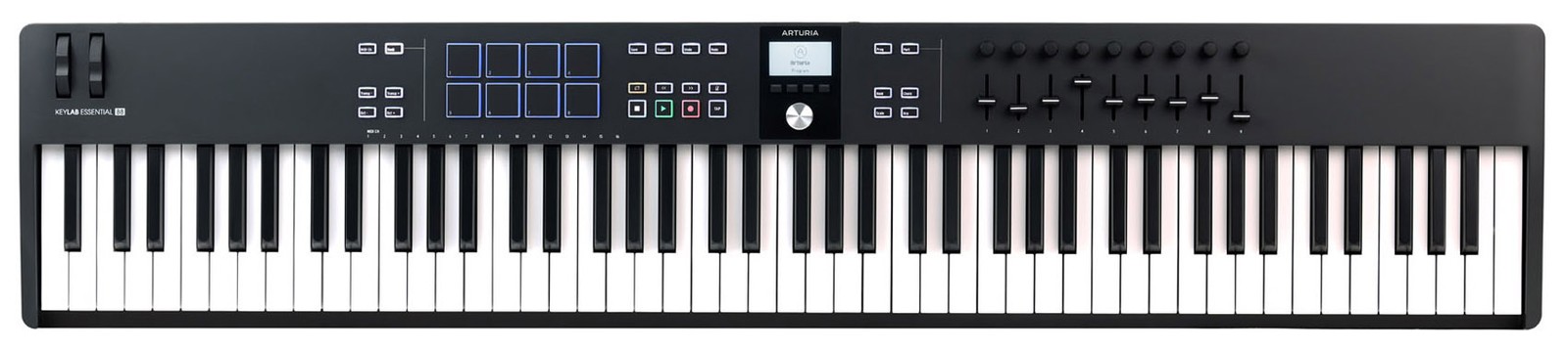 Arturia KEYLAB ESSENTIAL Mk3 88-Key Black USB Midi Keyboard Controller+Stand