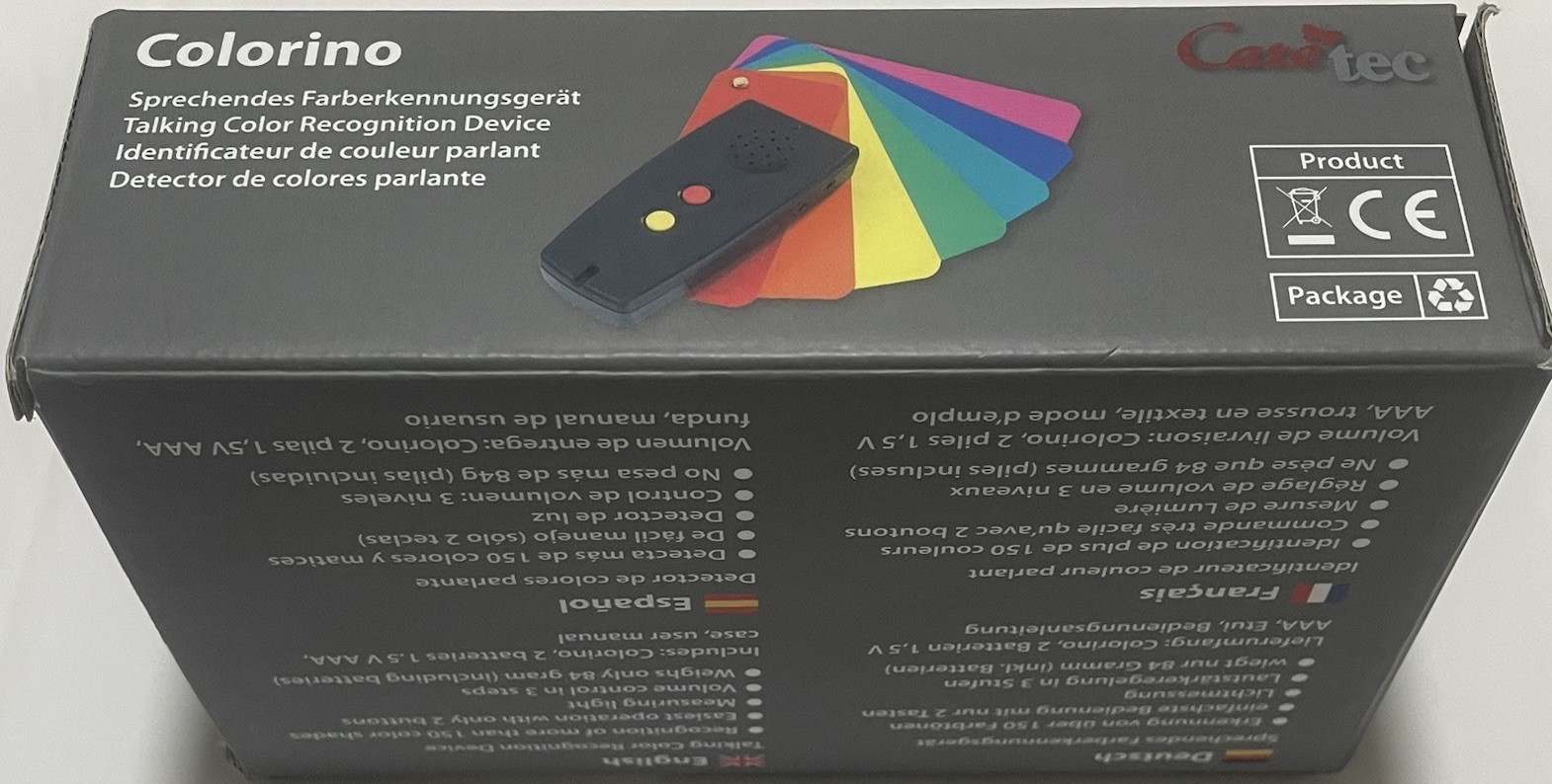 Caretec Colorino Talking Color Recognition Device For Visually Impaired Open Box