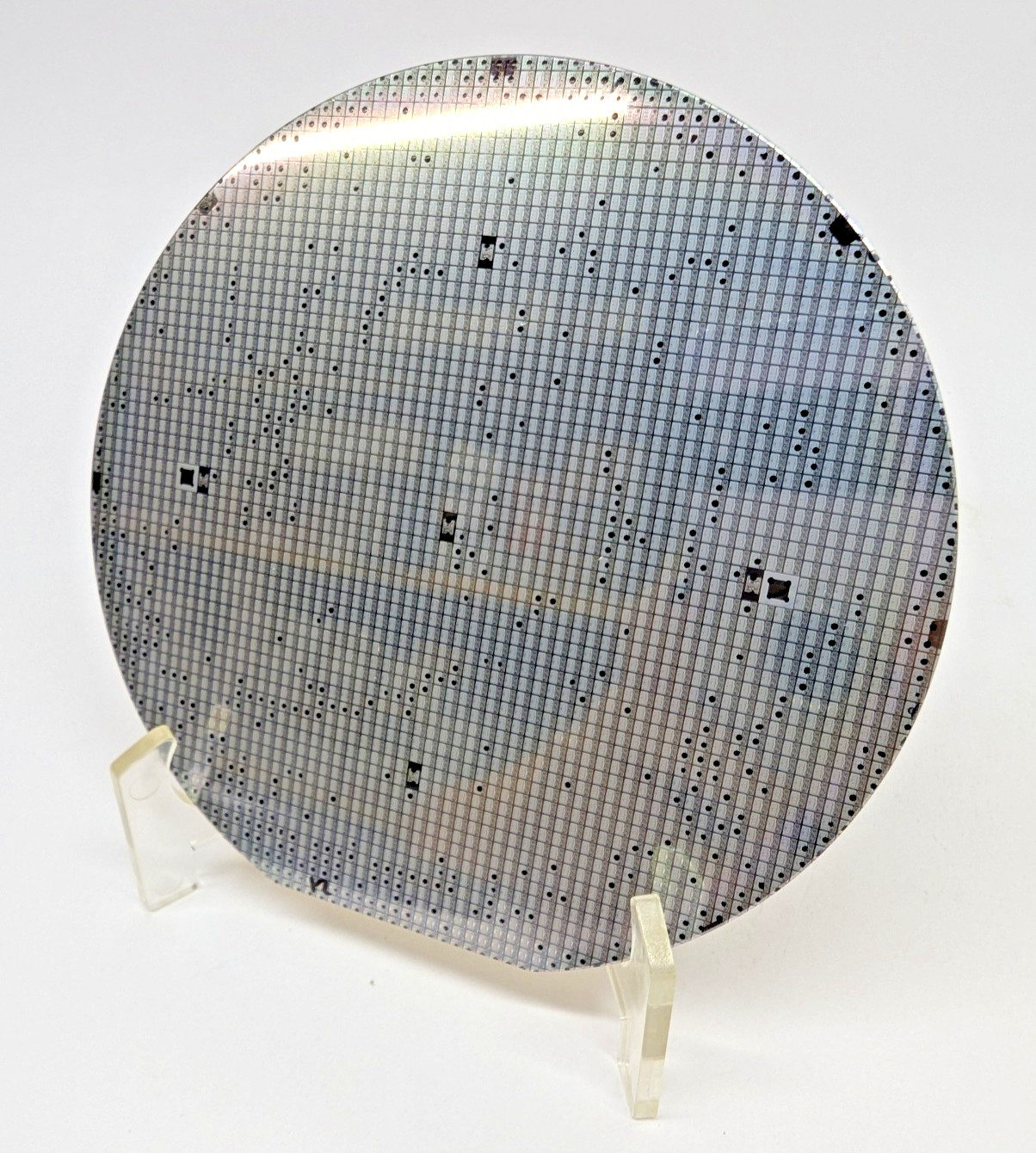 Vintage 5" Silicon Gold Wafer Printed | 1999 | Gold Plated Back
