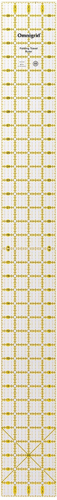 Omnigrid Folding Ruler, 4 x 36-Inch, Clear 4" x 36",