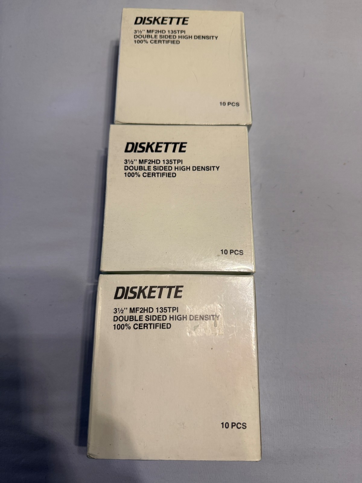 3 boxes - Diskette 3 1/2 MF2HD 135TPI double sided high density