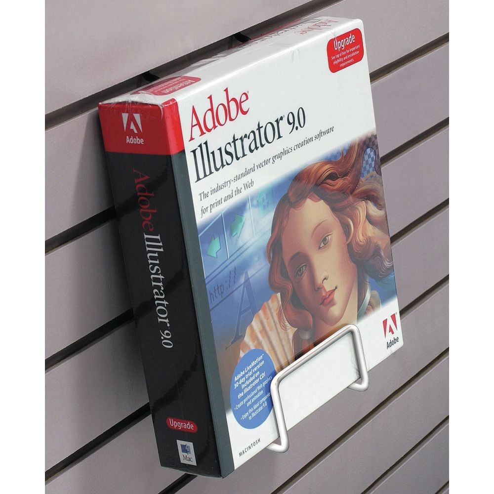 White Slatwall Literature Holder