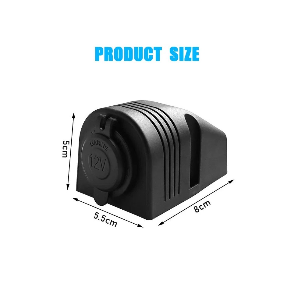 Universal Cigarette Lighter Socket Car Splitter Power Socket Charger Tent Base