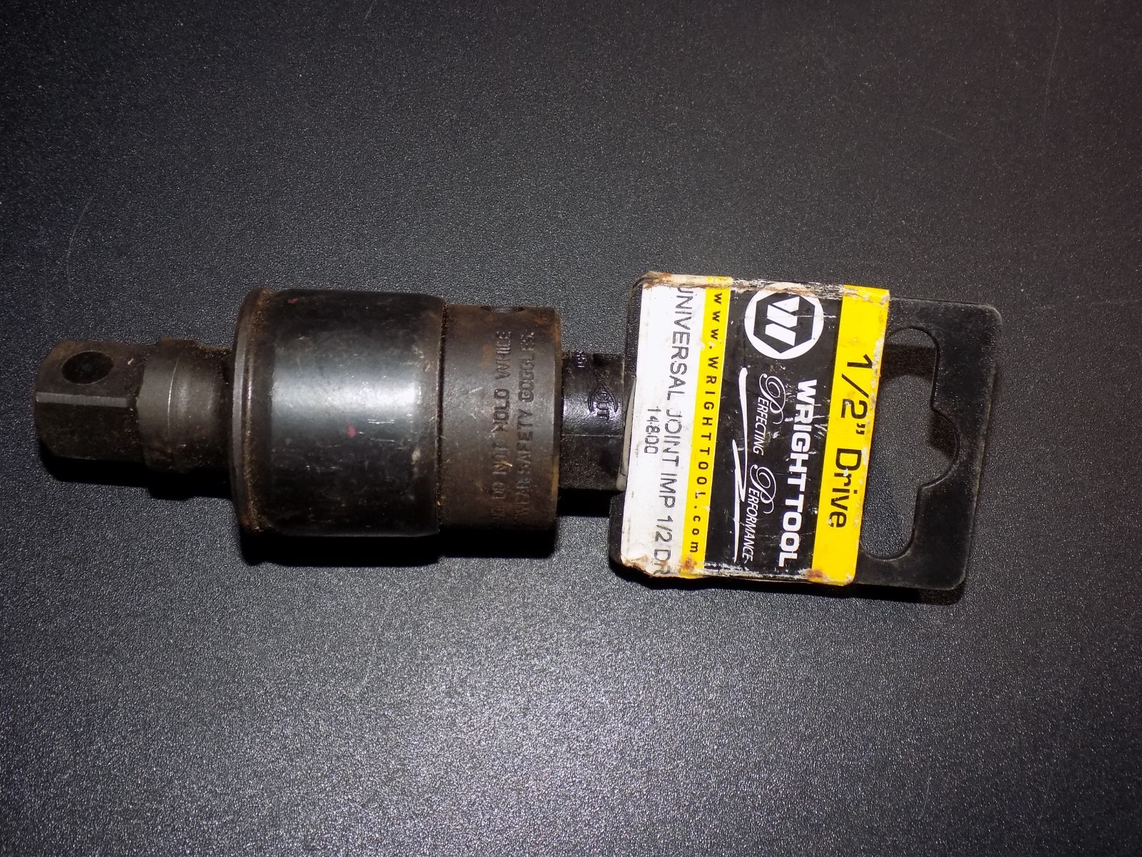 NEW Wright Tool 1/2" Drive 14800 Impact Universal Joint Swivel Black