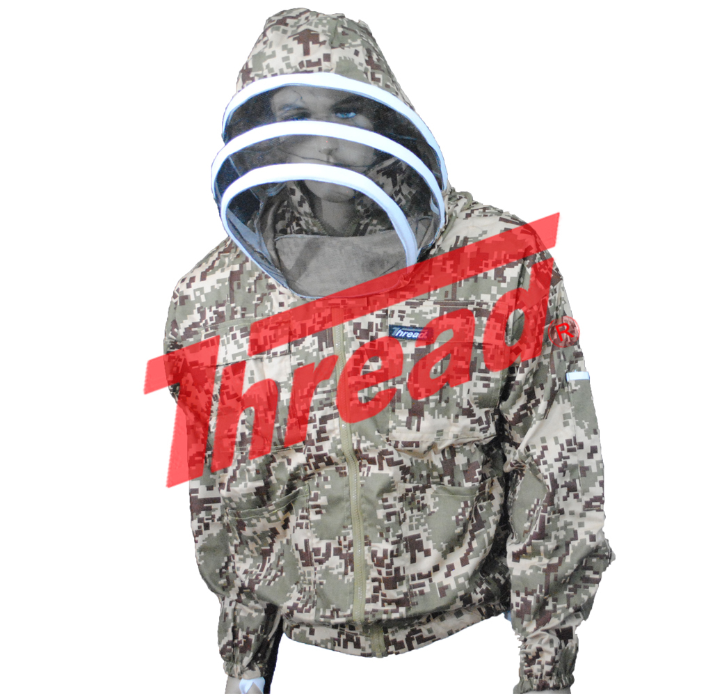 Pro's Choice Best Beekeeping Jacket Camouflage, with Free Gloves Thread(r)Brand