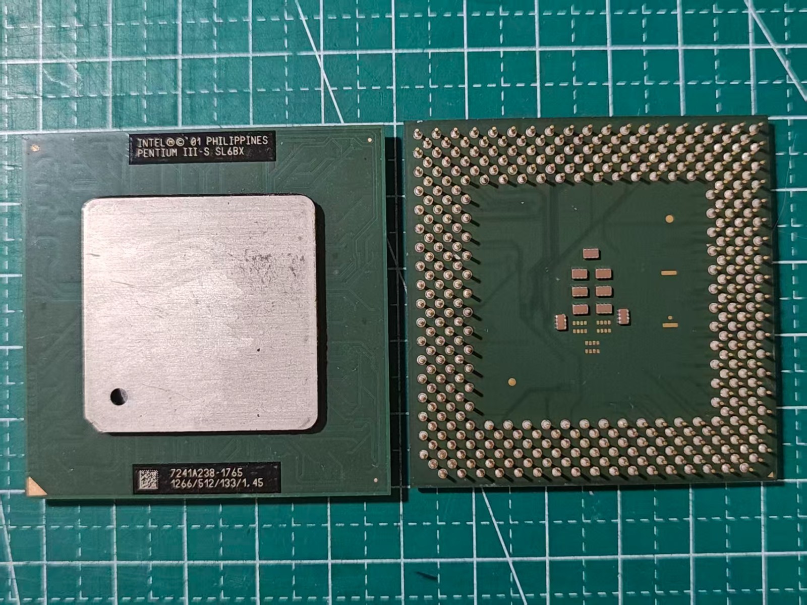 1x Intel Tulatin Pentium III-S SL6BX 1266/512/133/1.45 Socket370 CPU Working