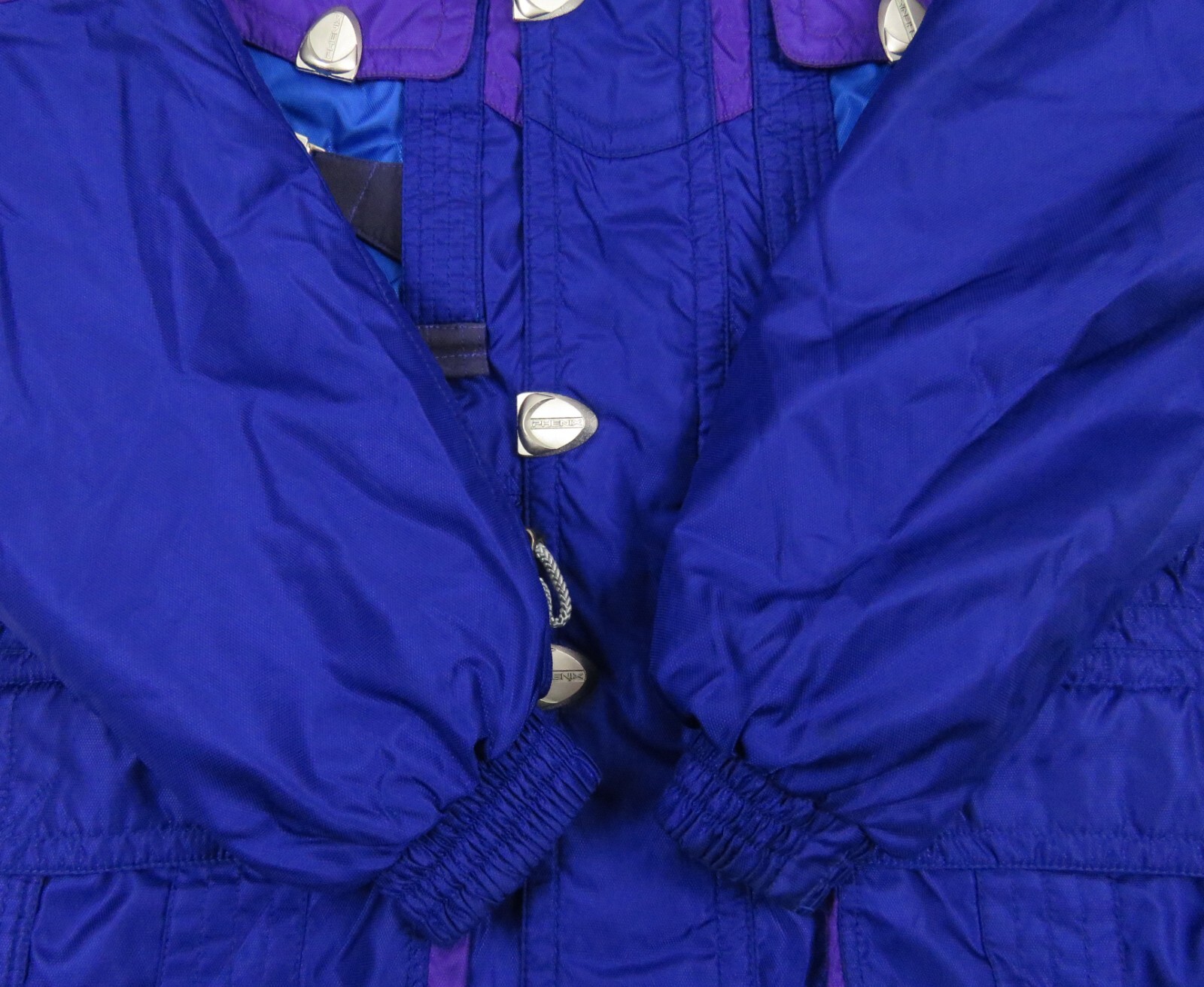 Vintage 90s Phenix Insulated Snowboard Ski Mens Hooded Full Zip Snap Jacket M