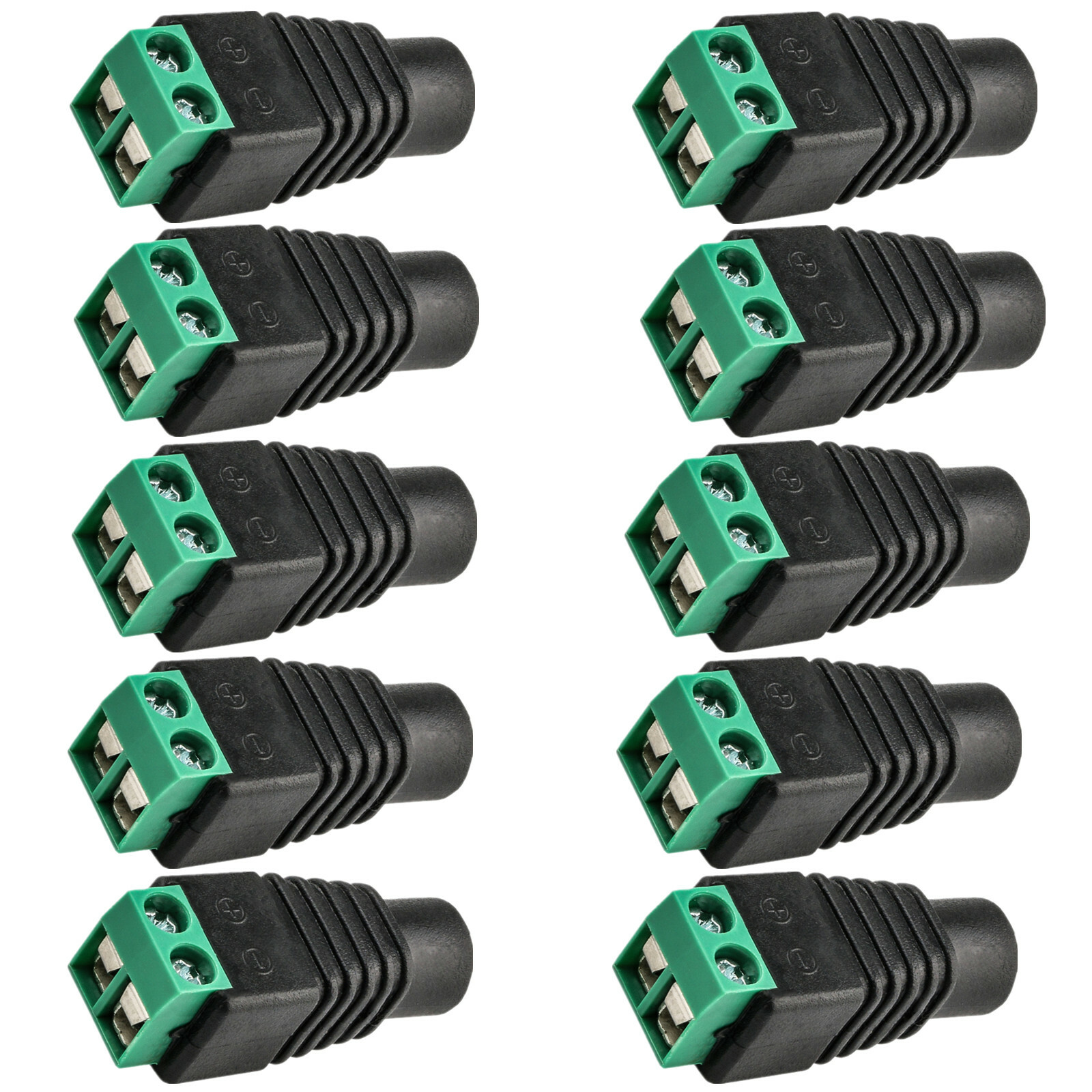 Kastar 10x 12V Female 2.5x5.5mm DC Power Plug Jack Adapter Connector for CCTV ZH