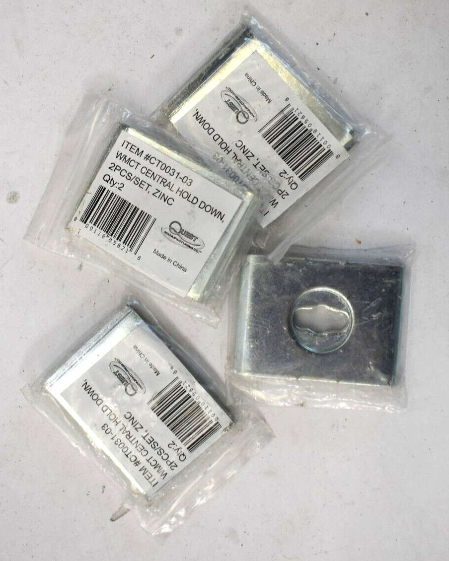 Lot of 4 Lot of 4 Quest Manufacturing Central Hold Downs Zinc Plated CT0031-03