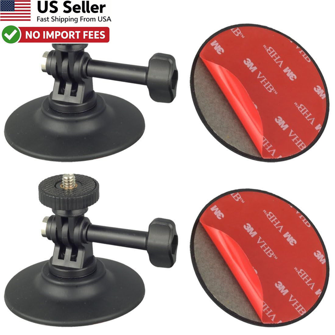 Flexible Adhesive Mount Kit Helmet Camera Mount for Insta360 X4 X3 GoPro DJI USA