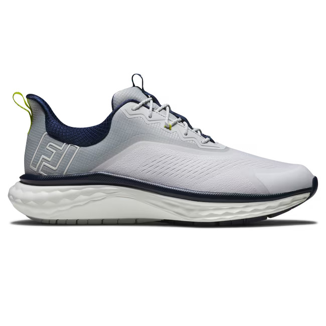 Foot Joy Quantum-Previous Season Style - US Size: 9.5, White/Grey/Blue, Medium