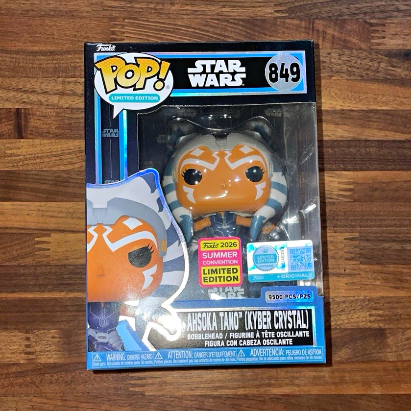 Funko Pop! Star Wars Ahsoka Tano Kyber Crystal #849 2026 Summer Convention