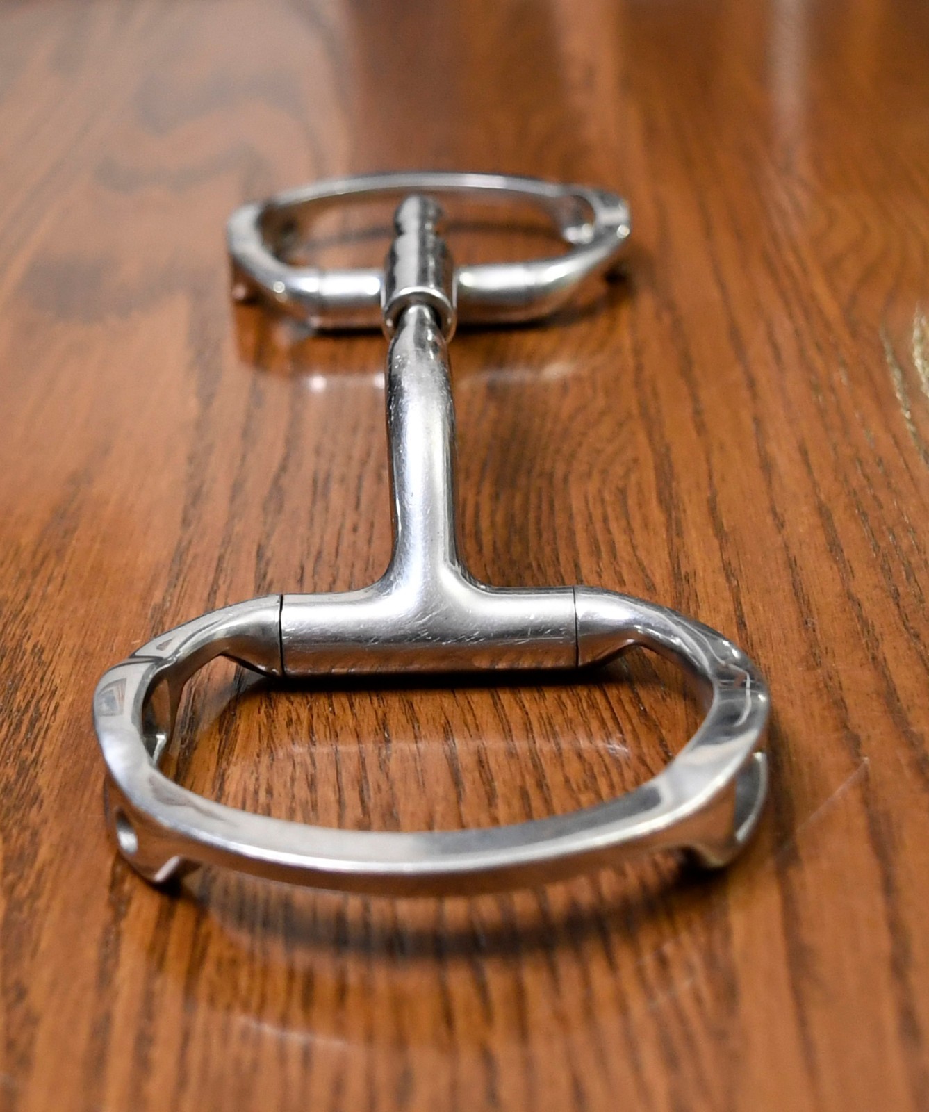 Myler, eggbutt bit w/ hooks, 5.25”