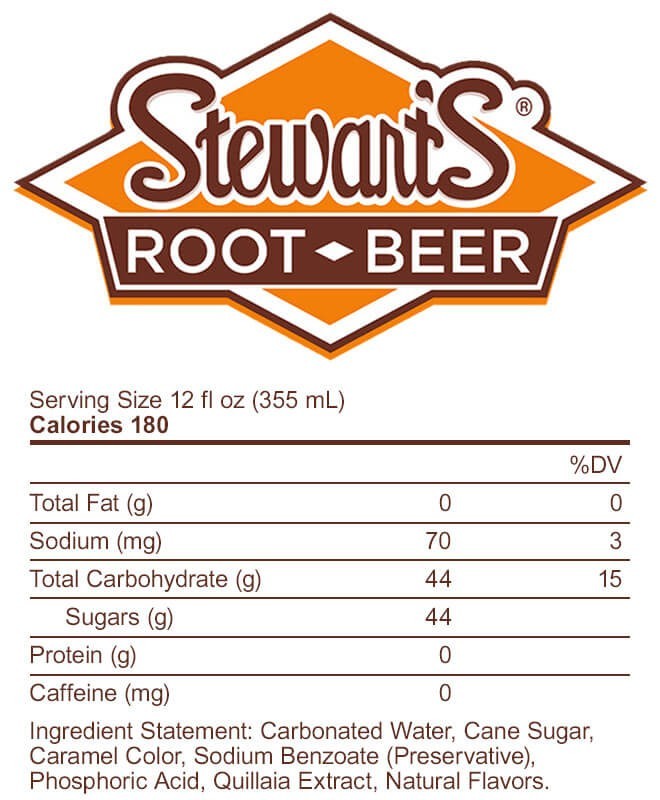 Stewart's Root Beer 12 Pack Glass Bottles