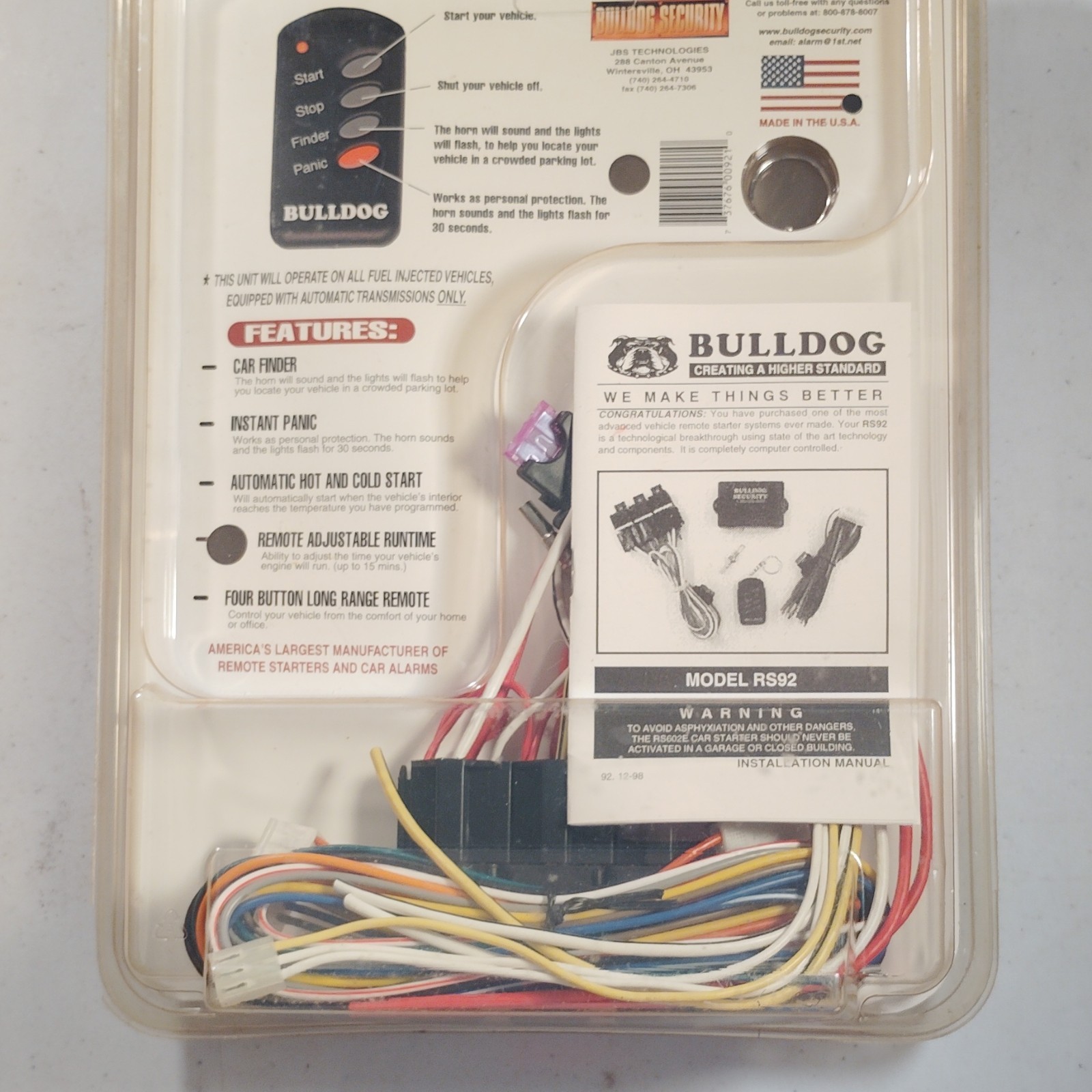 Bulldog Security Remote Starter System (RS82)