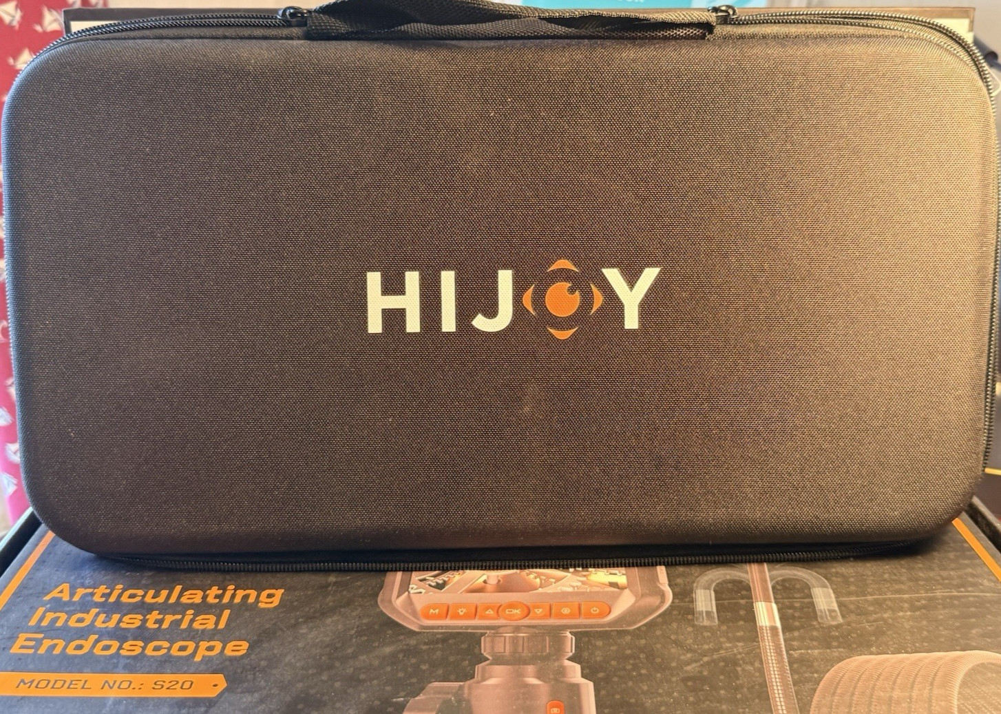 Two-Way Articulating Borescope HIJOY Industrial Endoscope Inspection Camera