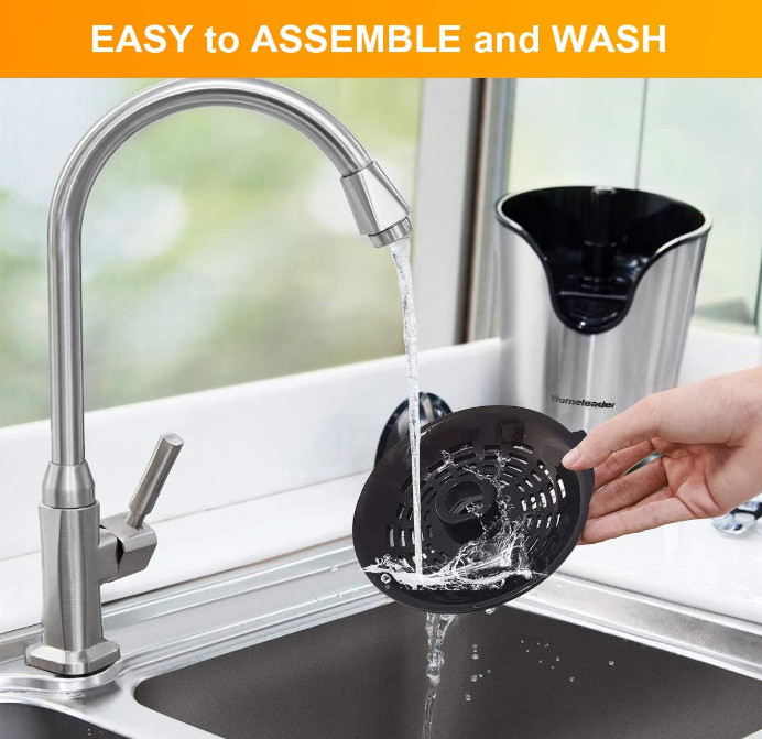 Electric Citrus Juicer, Lemon Squeezer, Orange Squeezer with Two Cones, Black