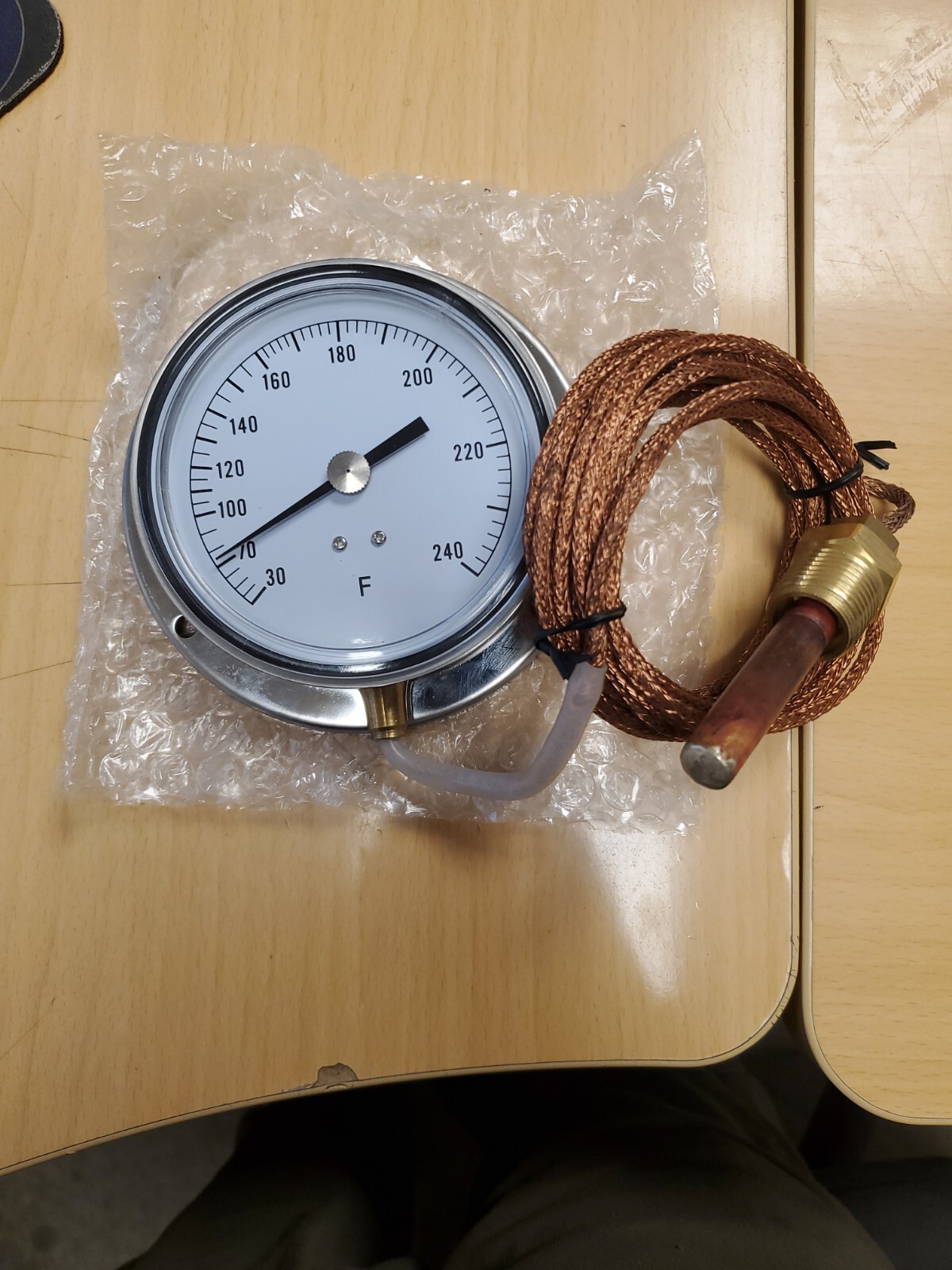 NEW! Analog Panel Mt Thermometer,30 To 240F