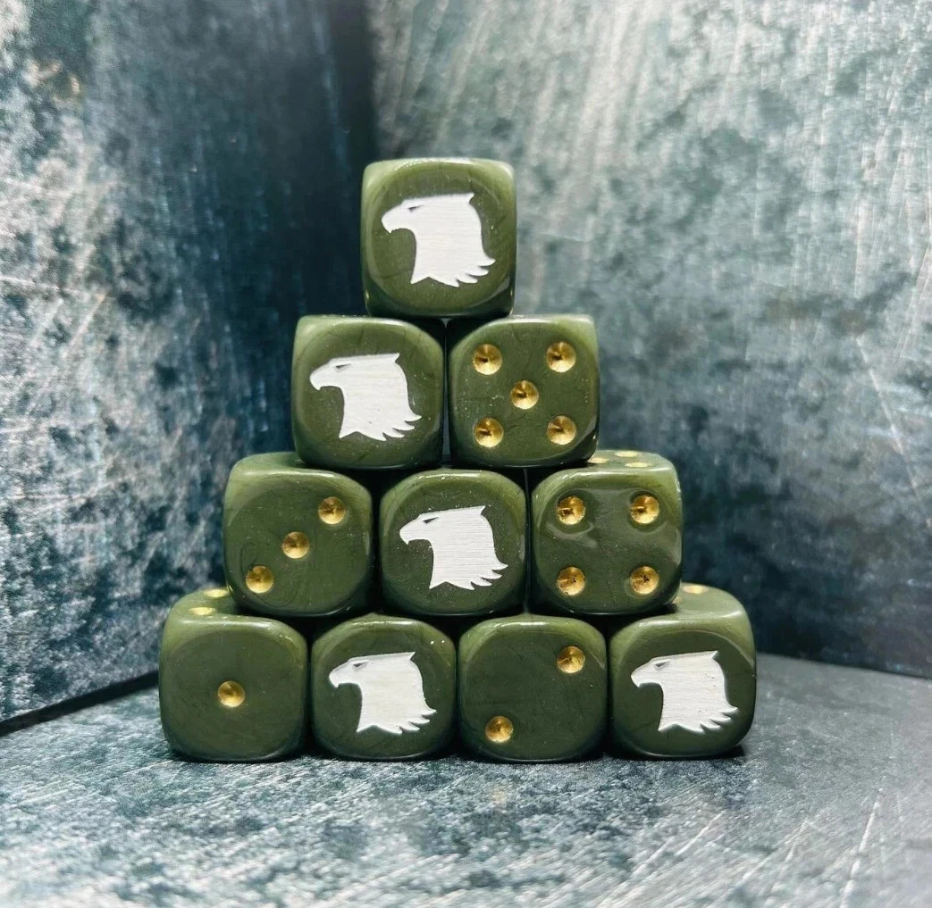 Raptors, Custom Inspired Dice, ideal for Tabletop Games