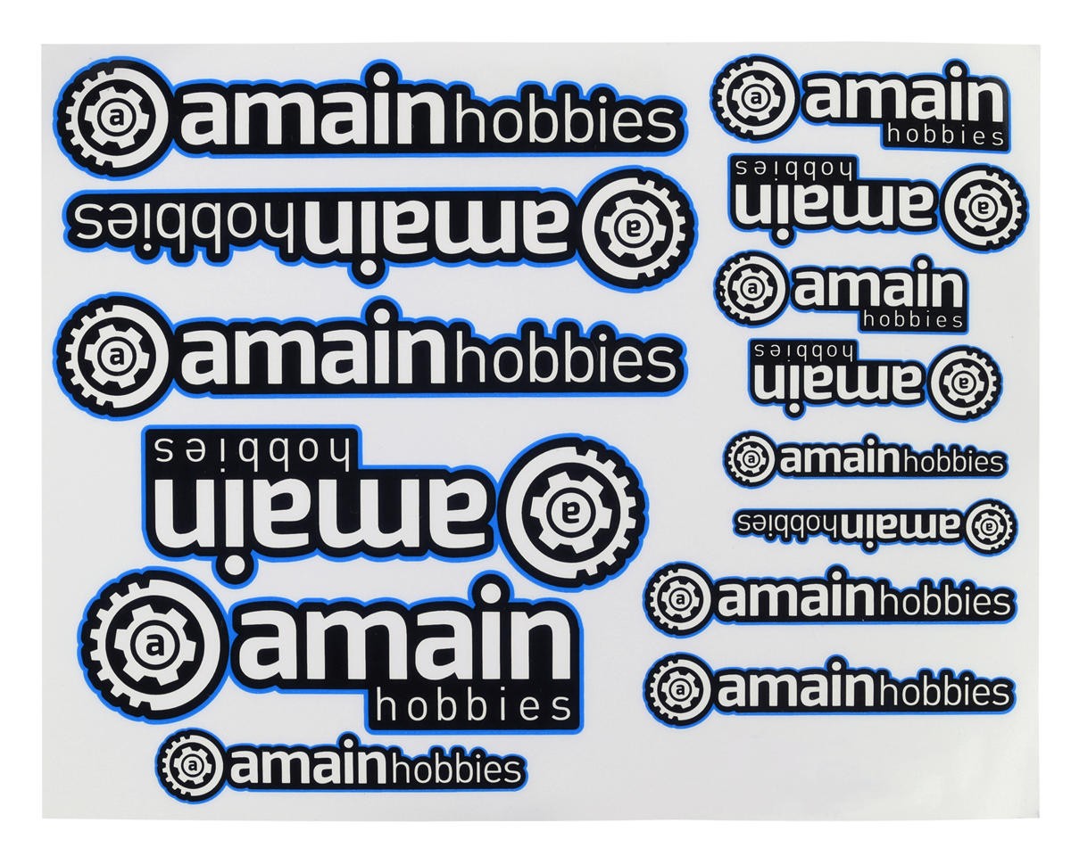 AMain Hobbies Sticker Sheet (Blue) [AMN1002-BLU]