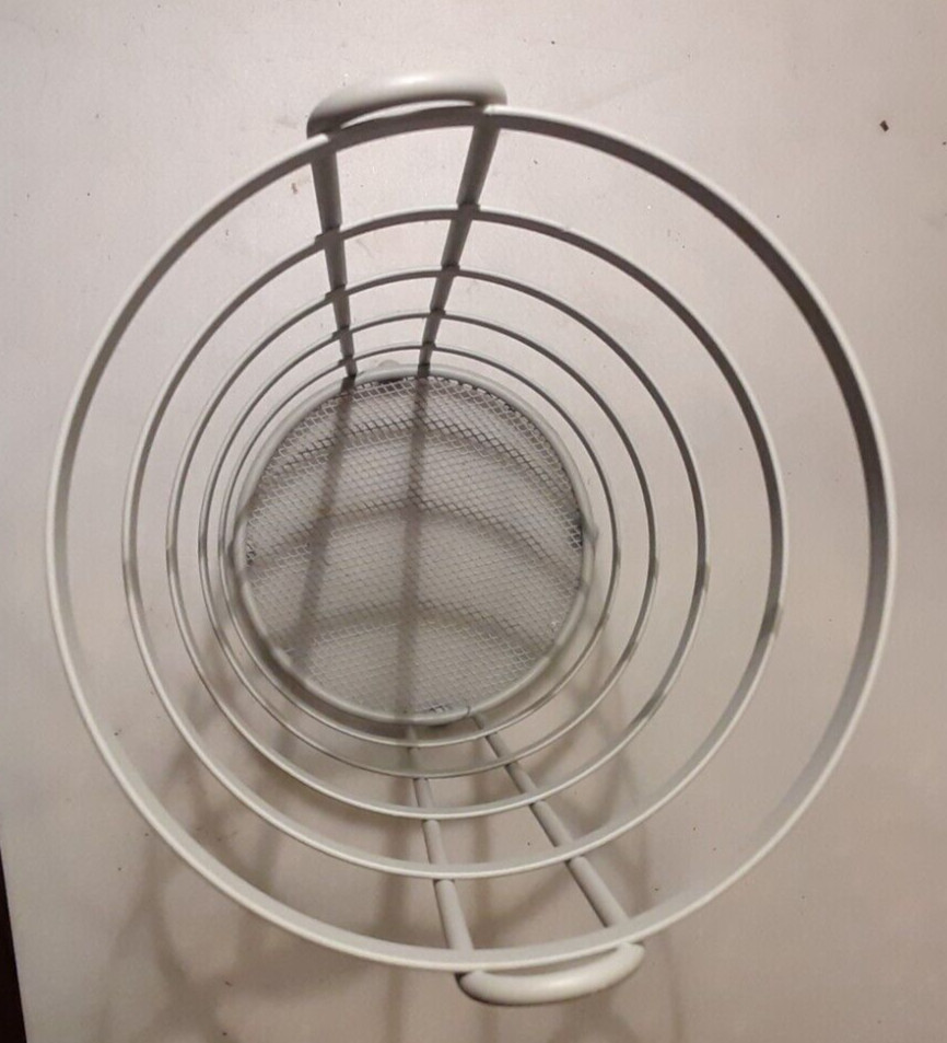 storage organizer round tower metal strainer mesh, 14.25" tall x 6" diameter